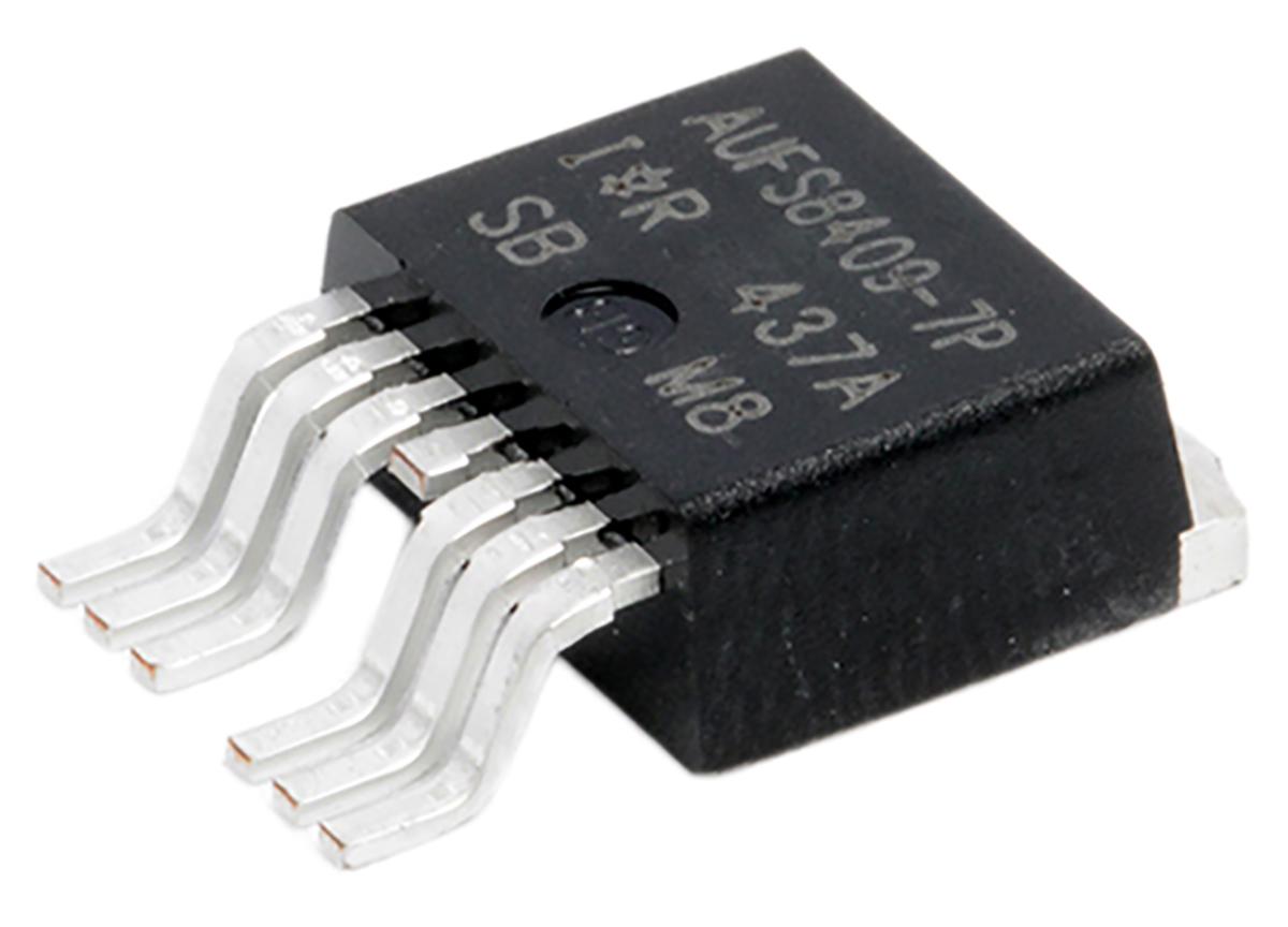 Produktfoto 1 von Infineon COOLiRFET AUIRFS8409-7P N-Kanal, SMD MOSFET 40 V / 240 A, 522 A 375 W, 7-Pin D2PAK (TO-263)