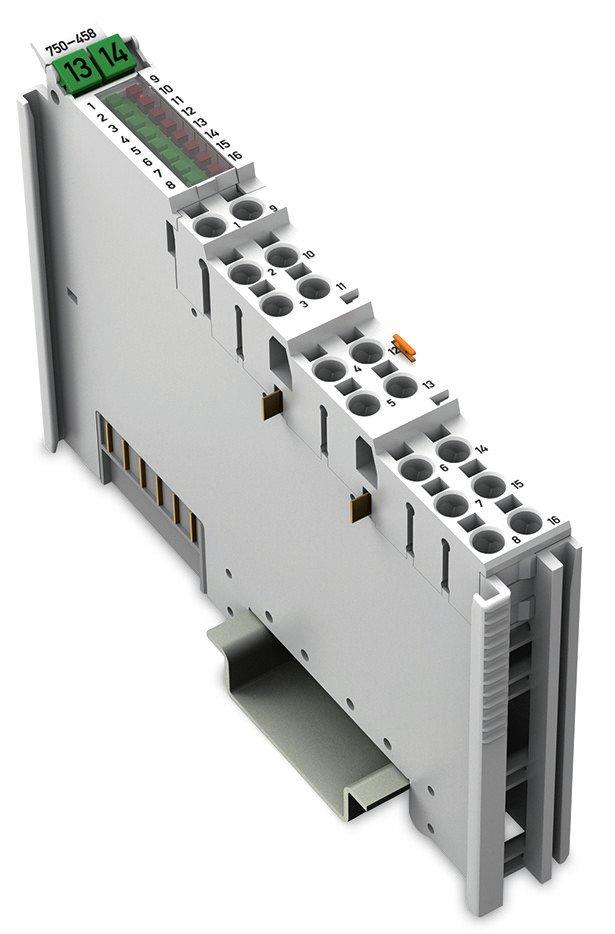 Wago 750 Analoges Eingangsmodul Niedrige Spannungen, Thermoelement IN  Digital OUT, 3,937 x 0,472 x 2,717 Zoll