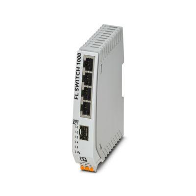 Produktfoto 1 von Phoenix Contact Ethernet-Switch, 4 x RJ45 / 10/100Mbit/s, bis 100m, 24V dc