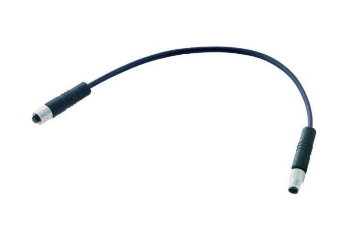 Produktfoto 1 von HARTING Circular Connectors M5 Kabel 3-adrig, Stecker gerade / M5 Buchse gerade, Länge 2m