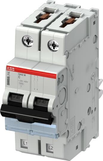 ABB Leitungsschutzschalter Typ C, 2-polig 1.6A 415V SMISSLINE TP DIN-Schienen-Montage