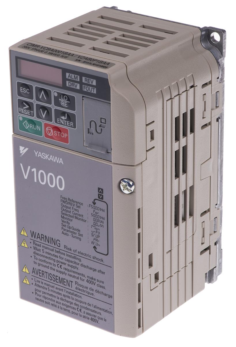 Produktfoto 1 von Omron V1000, 1-Phasen Frequenzumrichter 0,18 kW, 230 V / 800 mA 0.1 → 400Hz