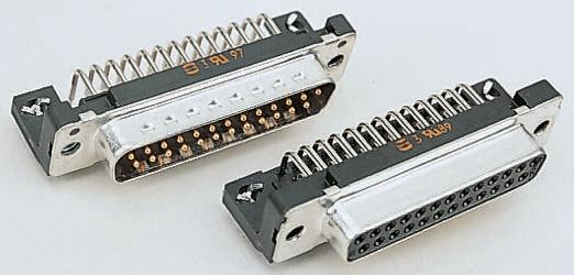 Harting Sub-D Steckverbinder Buchse abgewinkelt, 37-polig / Raster 2.76mm, Durchsteckmontage  Lötanschluss