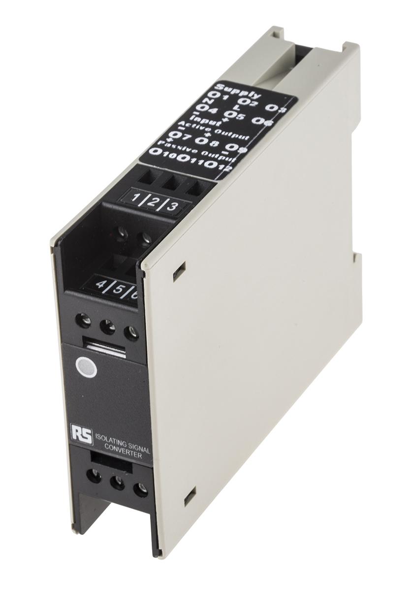 Produktfoto 1 von RS PRO Signalwandler, Signaltrenner 115V ac, Strom 4 → 20mA EIN / Strom 4 → 20mA AUS DIN-Schiene