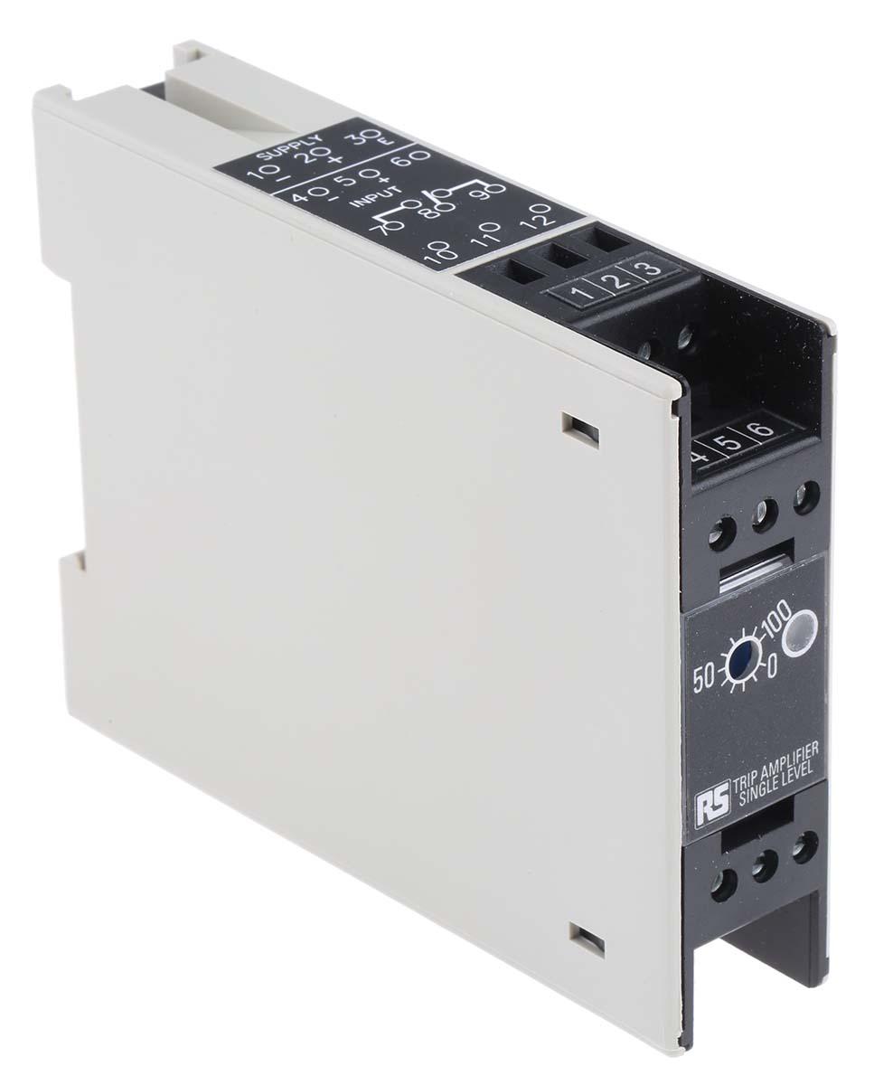 Produktfoto 1 von RS PRO Signalwandler, Auslöserverstärker 10 → 30V dc, Strom 4 → 20mA EIN / Relais DIN-Schiene