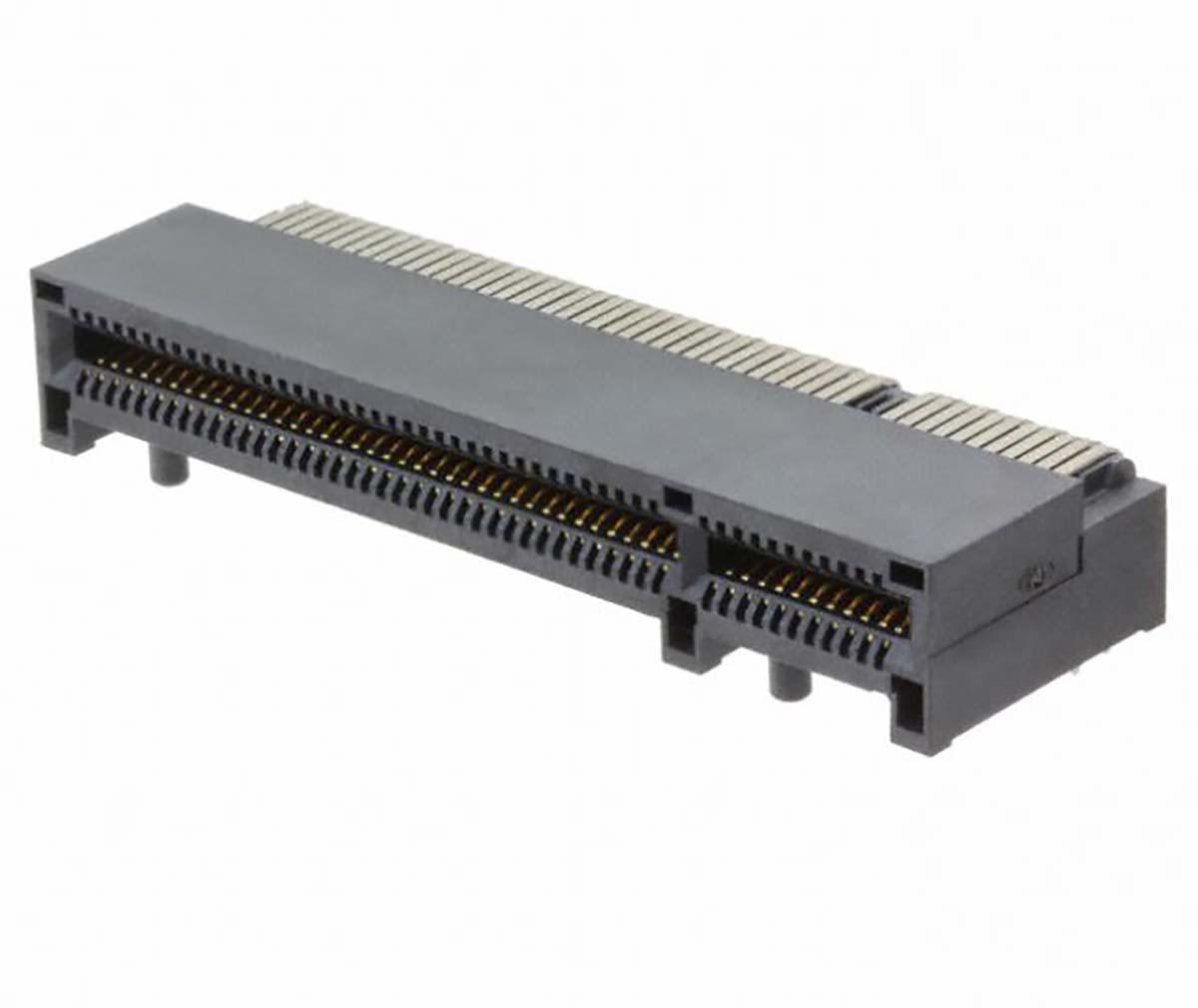 Produktfoto 1 von Samtec Serie PCIE Kantensteckverbinder, 1mm, 164-polig, 1-reihig, Vertikal, Buchse, SMD