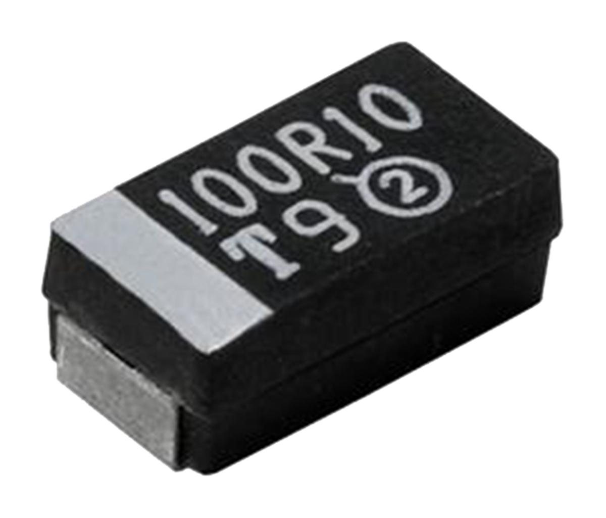 Produktfoto 1 von Vishay 293D Kondensator, MnO2, 10μF, 16V dc SMD, ±10%, Gehäuse C, +125°C