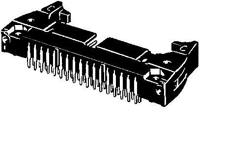 Produktfoto 1 von Omron XG4A Steckverbinder Stecker, 30-polig / 2-reihig, Raster 22.86mm