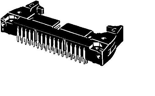 Produktfoto 1 von Omron XG4A Steckverbinder Stecker, 26-polig / 2-reihig, Raster 1.27mm