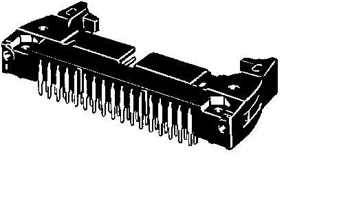 Produktfoto 1 von Omron XG4A Steckverbinder Stecker, 16-polig / 2-reihig, Raster 22.86mm