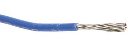 Produktfoto 1 von Alpha Wire Einzeladerleitung 1.32 mm², 16 AWG 305m Blau PVC isoliert Ø 2.34mm 26/0,25 mm Litzen UL1007