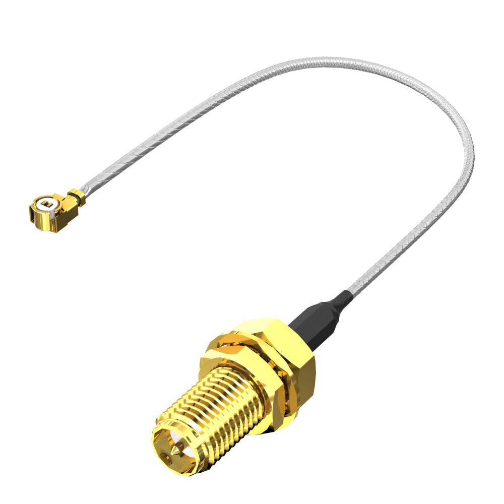 Samtec RF Koaxialkabel konfektioniert, 50 Ω, 100mm, MHF1 / SMA, Aussen ø 1.13mm