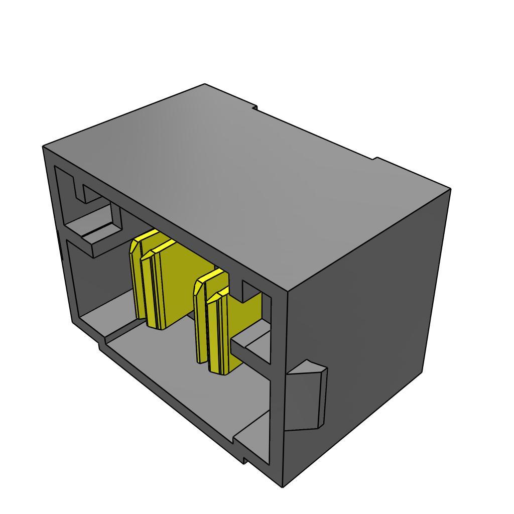 Produktfoto 1 von Samtec MPT Leiterplatten-Stiftleiste Vertikal, 2-polig / 1-reihig, Raster 5.0mm, Ummantelt