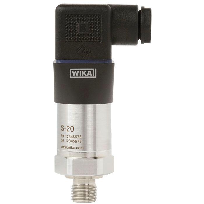 Produktfoto 1 von WIKA S-20 Drucksensor -1bar bis 0bar, 0 → 10 V, für Flüssigkeit, Gas