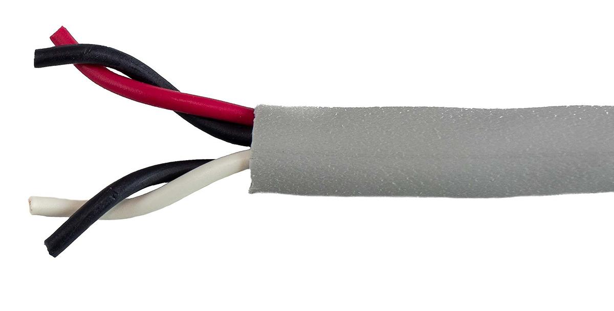 Produktfoto 1 von Alpha Wire EcoCable Mini Datenkabel, 2-paarig 0,241 mm² Ø 4.11mm Keine Schirmung MPPE isoliert Twisted Pair Grau