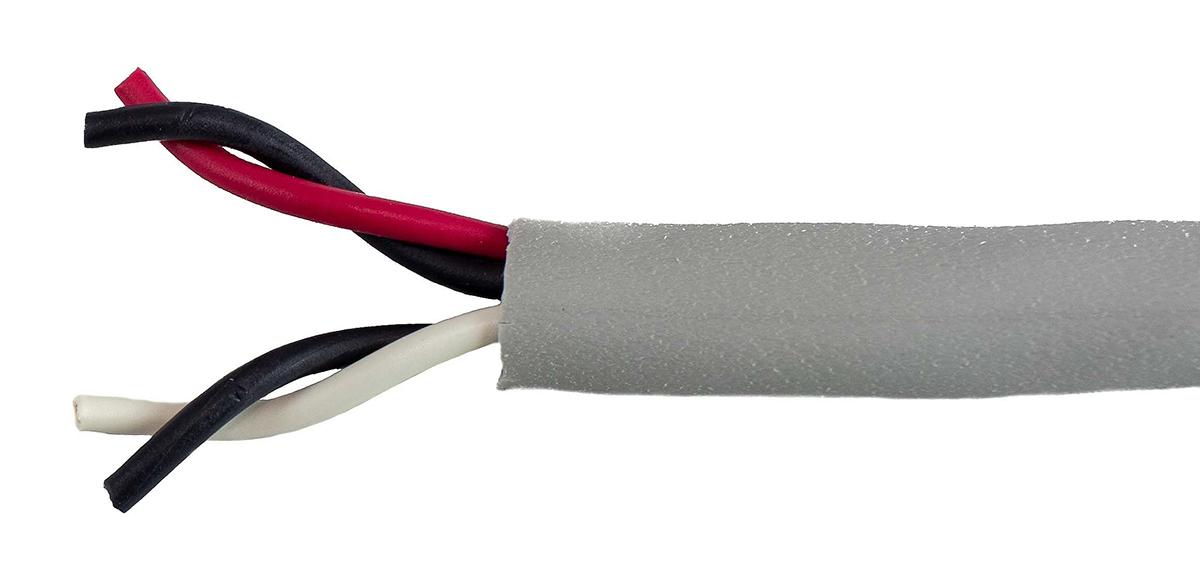 Produktfoto 1 von Alpha Wire EcoCable Mini Datenkabel, 2-paarig 0,382 mm² Ø 4.7mm Keine Schirmung MPPE isoliert Twisted Pair Grau