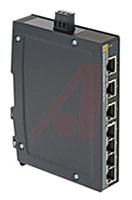 HARTING Industrie-Hub, 7 x RJ45 / 10/100/1000Mbit/s, bis 100m für DIN-Schienen, 24 V dc, 48V dc