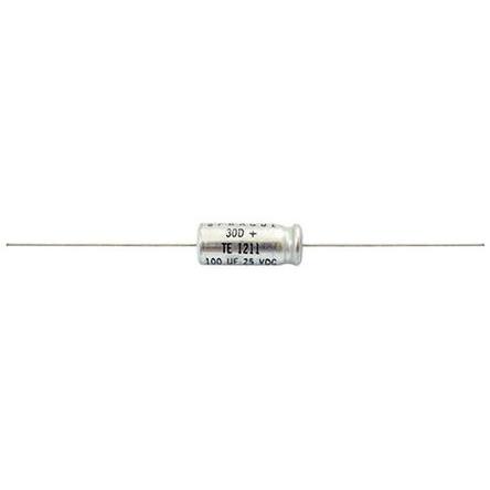 Vishay TE, THT Aluminium-Elektrolyt Kondensator 25μF -10 → +75% / 25V dc, Ø 8mm x 17.5mm, bis 105°C