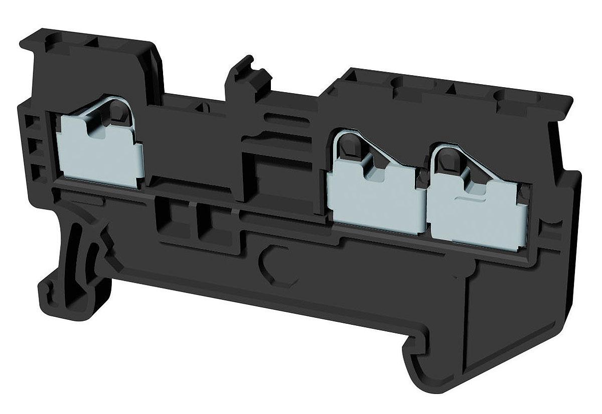 Produktfoto 1 von Omron XW5T DIN-Schienen Anschlussklemmenblock Einfach Grau, 1.5mm², 600 V / 15 (UL) A, 17.5 (IEC) A, Einstecken