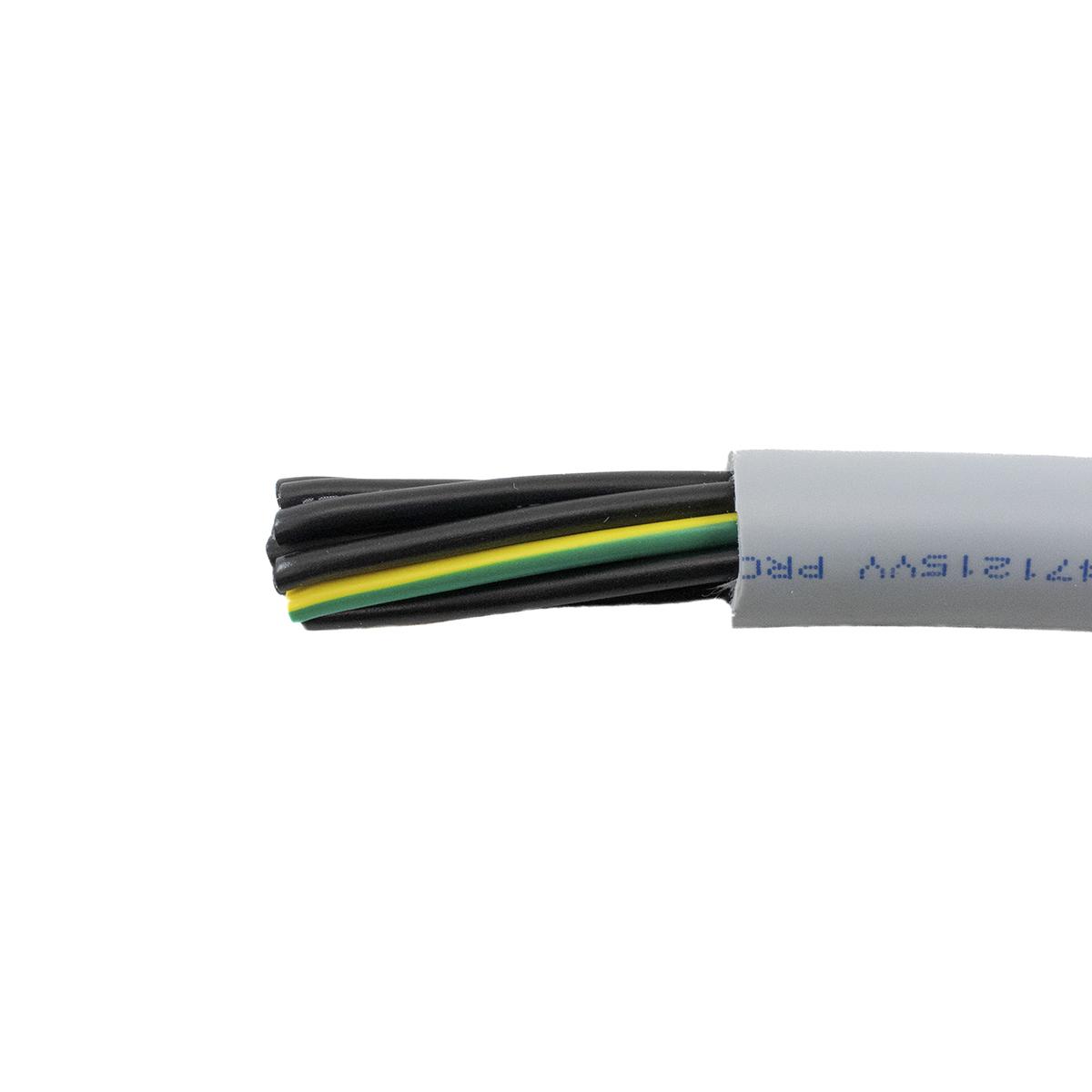 Produktfoto 1 von Alpha Wire YY Steuerkabel, 9-adrig x 1 mm² Grau, 100m