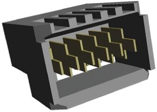 TE Connectivity Z-PACK Backplane-Steckverbinder, 6-polig, 1-reihig, Presspassung-Anschluss, 10A, Durchsteckmontage