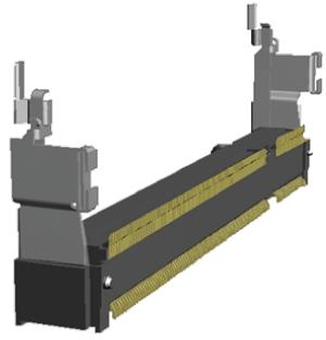 Produktfoto 1 von TE Connectivity DIMM Sockel 0.6mm 200-polig gewinkelt SMD Buchse