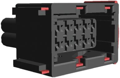 TE Connectivity Junior Power Timer  Automotive, Kfz-Steckverbinder Gehäuse, Buchse, 10-polig, Schwarz / 2-reihig