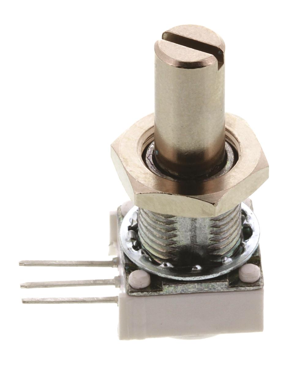 Vishay 148 THT, Tafelmontage  Dreh Potentiometer 10kΩ ±10% / 0.5W , Schaft-Ø 6.35 mm