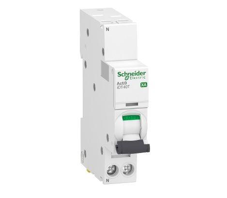 Produktfoto 1 von Schneider Electric Acti9 iDT40T XA Leitungsschutzschalter Typ C, Pol 1P+N 40A 230V Acti 9 DIN-Schienen-Montage