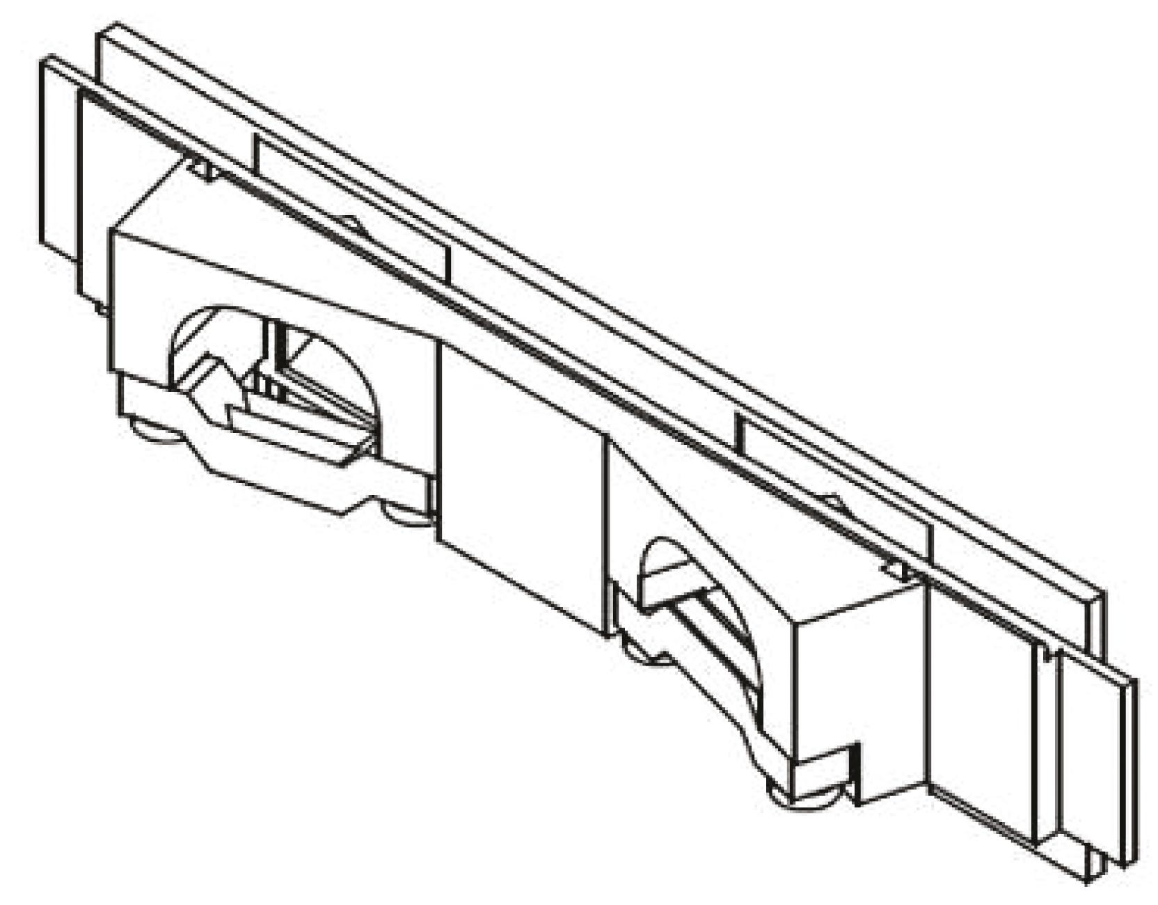 Harting 09 06 Kabeleinsatz für DIN 41612-Steckverbinder