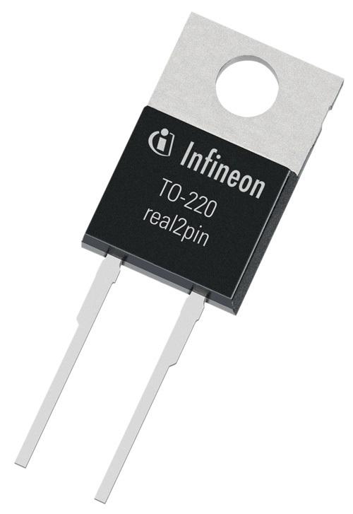 Produktfoto 1 von Infineon IDH16G65C5 THT Gleichrichter & Schottky-Diode , 650V / 16A PG-TO220-2