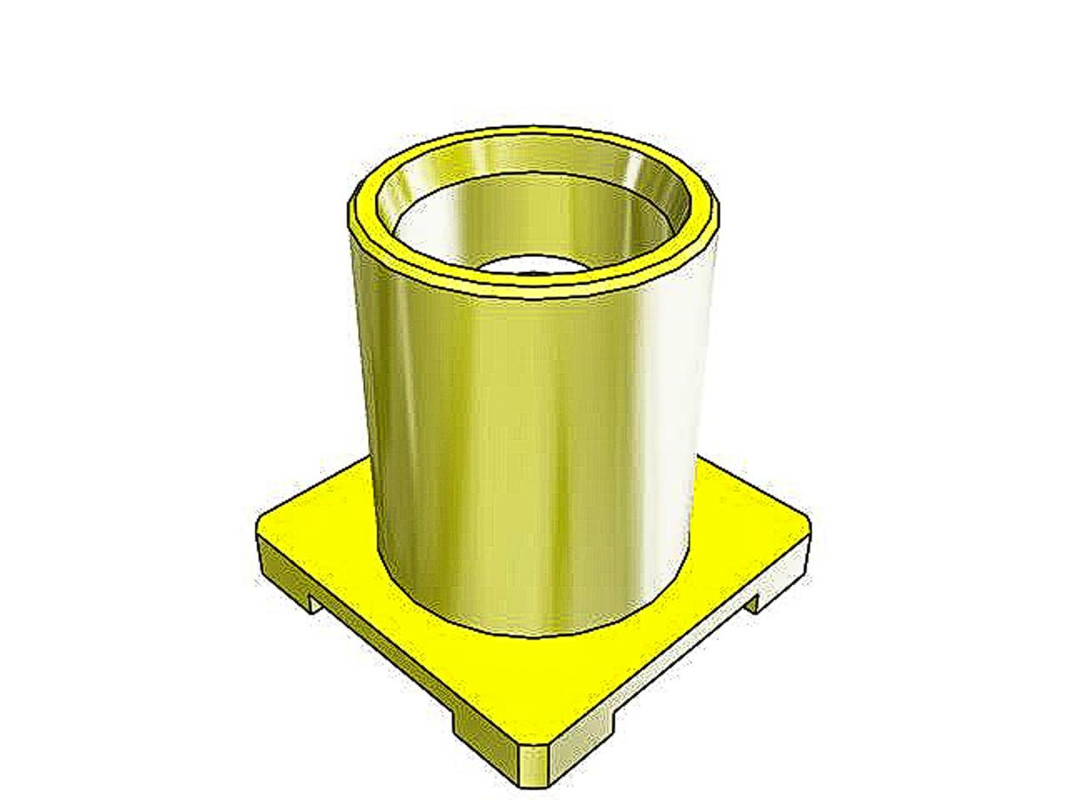 Produktfoto 1 von Samtec MCX Buchse Koaxialsteckverbinder MCX-Steckverbinder, SMD, Löt-Anschluss, für Koaxial-Kabel, 50Ω, Miniatur, Gerade