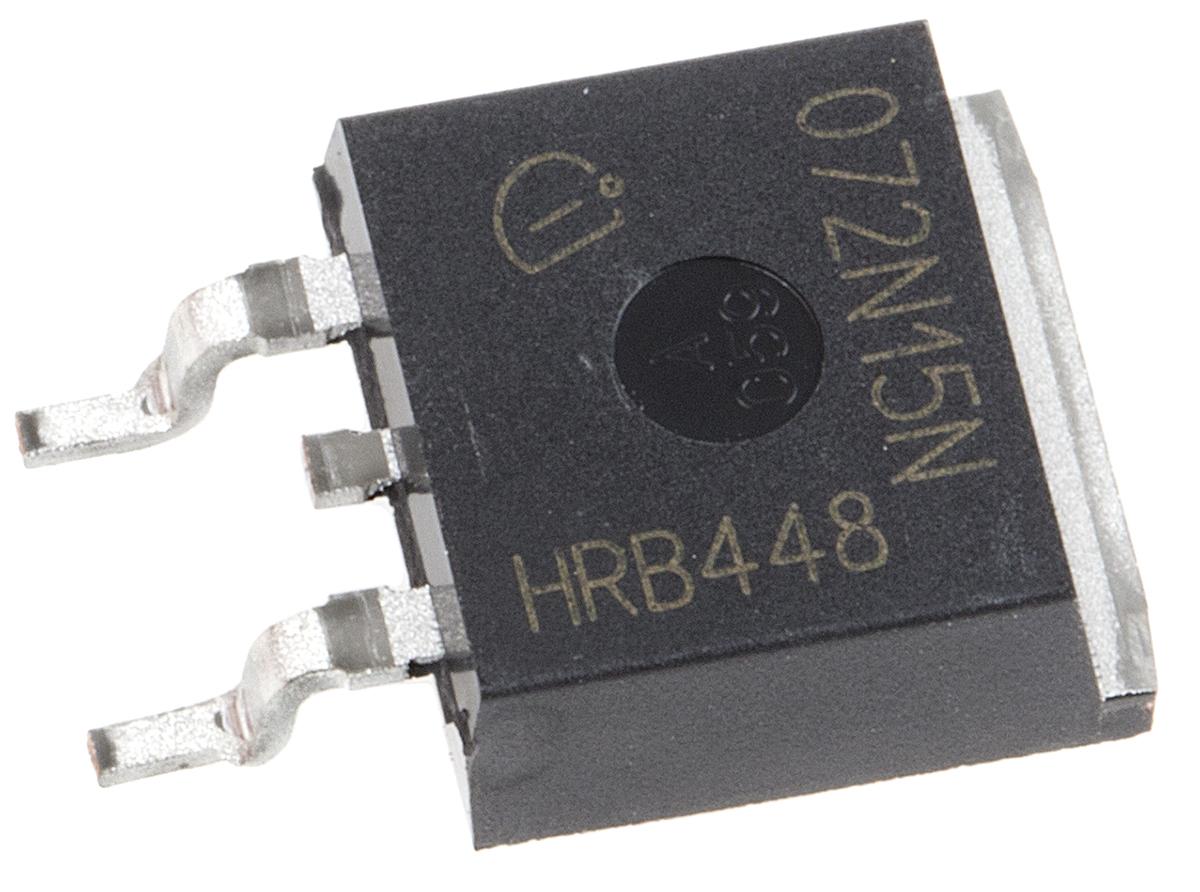 Produktfoto 1 von Infineon OptiMOS 3 IPB072N15N3GATMA1 N-Kanal, SMD MOSFET 150 V / 100 A 300 W, 3-Pin D2PAK (TO-263)