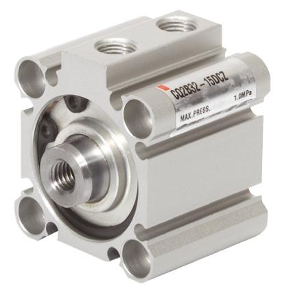 Produktfoto 1 von SMC CQ2 Pneumatik-Kompaktzylinder doppeltwirkend, Bohrung Ø 12mm / Hub 20mm