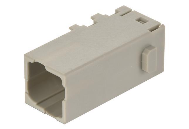 Produktfoto 1 von HARTING Han-Modular, Han-Domino Schwere Steckverbinder Cube für Crimpverbinder, Stecker 4-polig, 400 V / 16A,