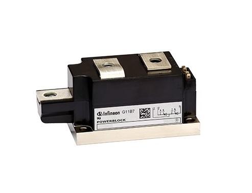 Produktfoto 1 von Infineon SCR Zweifachthyristormodul 330A BG-PB50AT-1 1600V 10000A 520A