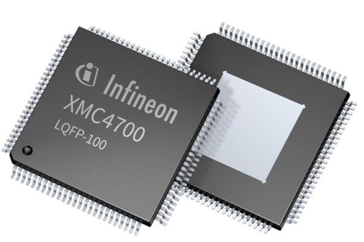 Produktfoto 1 von Infineon Mikrocontroller XMC4000 ARM Cortex M4 32bit SMD 2,048 MB LQFP 100-Pin 144MHz 352 kB RAM USB