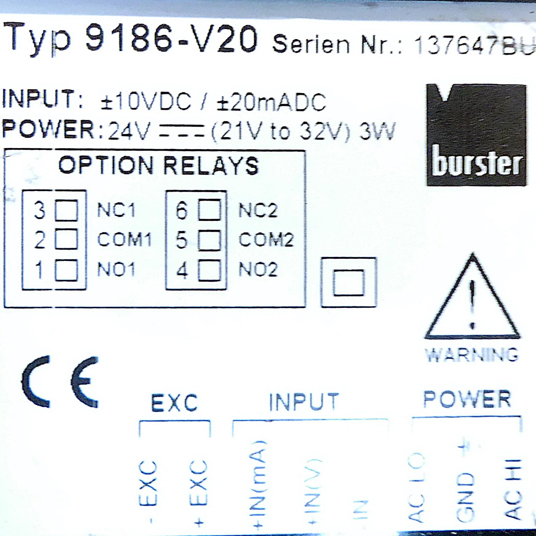 Produktfoto 2 von BURSTER DIGILOW Digitalanzeiger für DMS-Sensoren