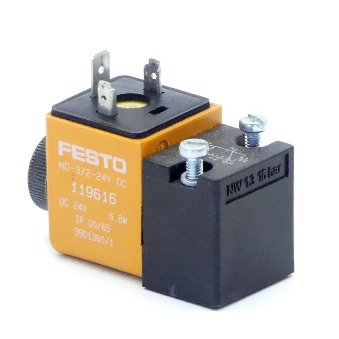 Produktfoto 1 von FESTO Magnetventil MD -3/2-24V DC