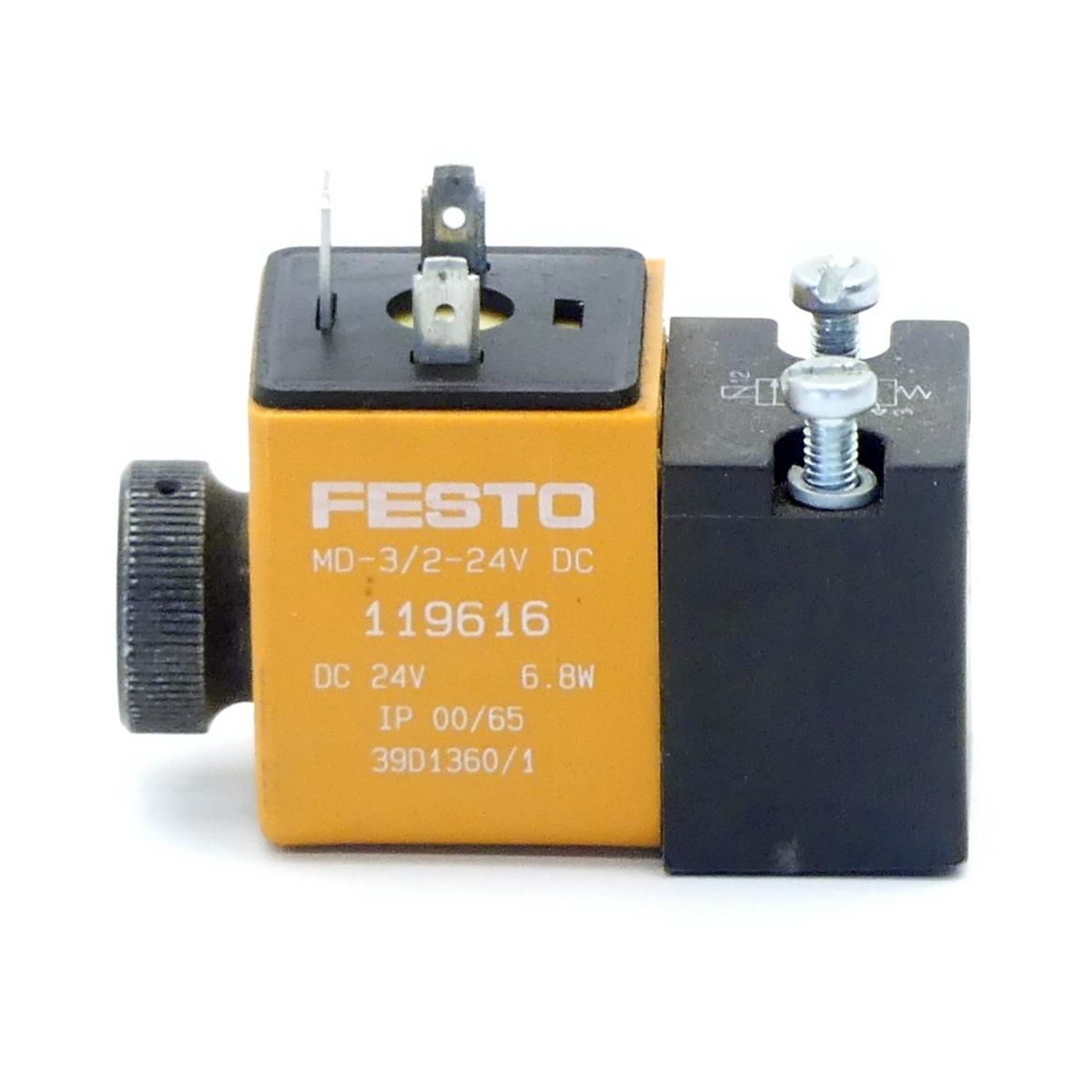 Produktfoto 3 von FESTO Magnetventil MD -3/2-24V DC