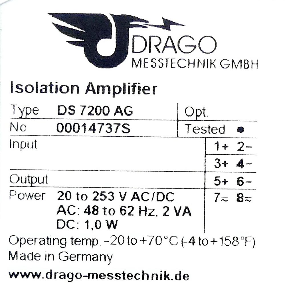 Produktfoto 2 von DRAGO Isolation amplifier