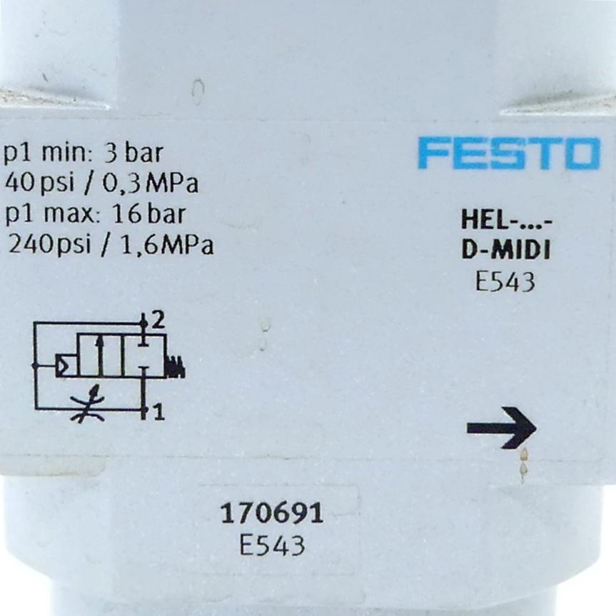 Produktfoto 2 von FESTO Einschaltventil HEL-D-MIDI