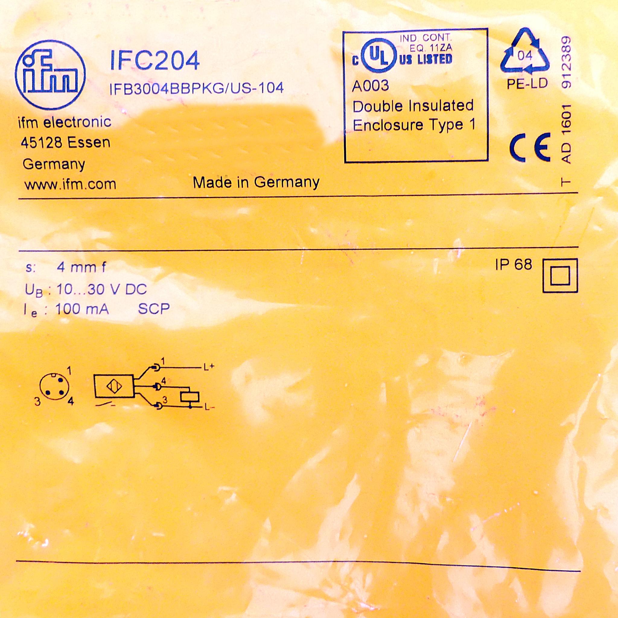 Produktfoto 2 von IFM Induktiver Sensor IFC204