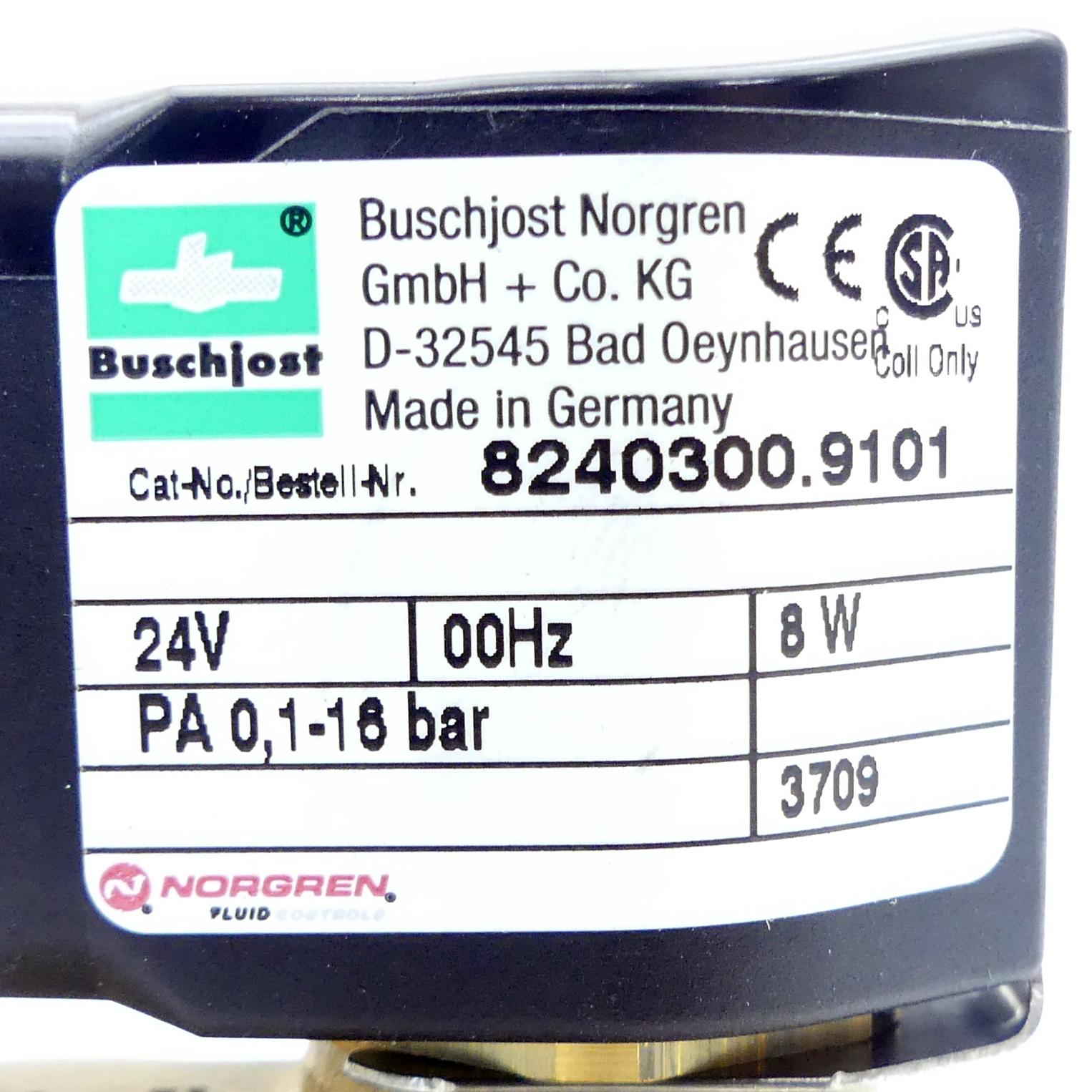 Produktfoto 2 von BUSCHJOST 2/2-Wege-Steuer-Magnetventil