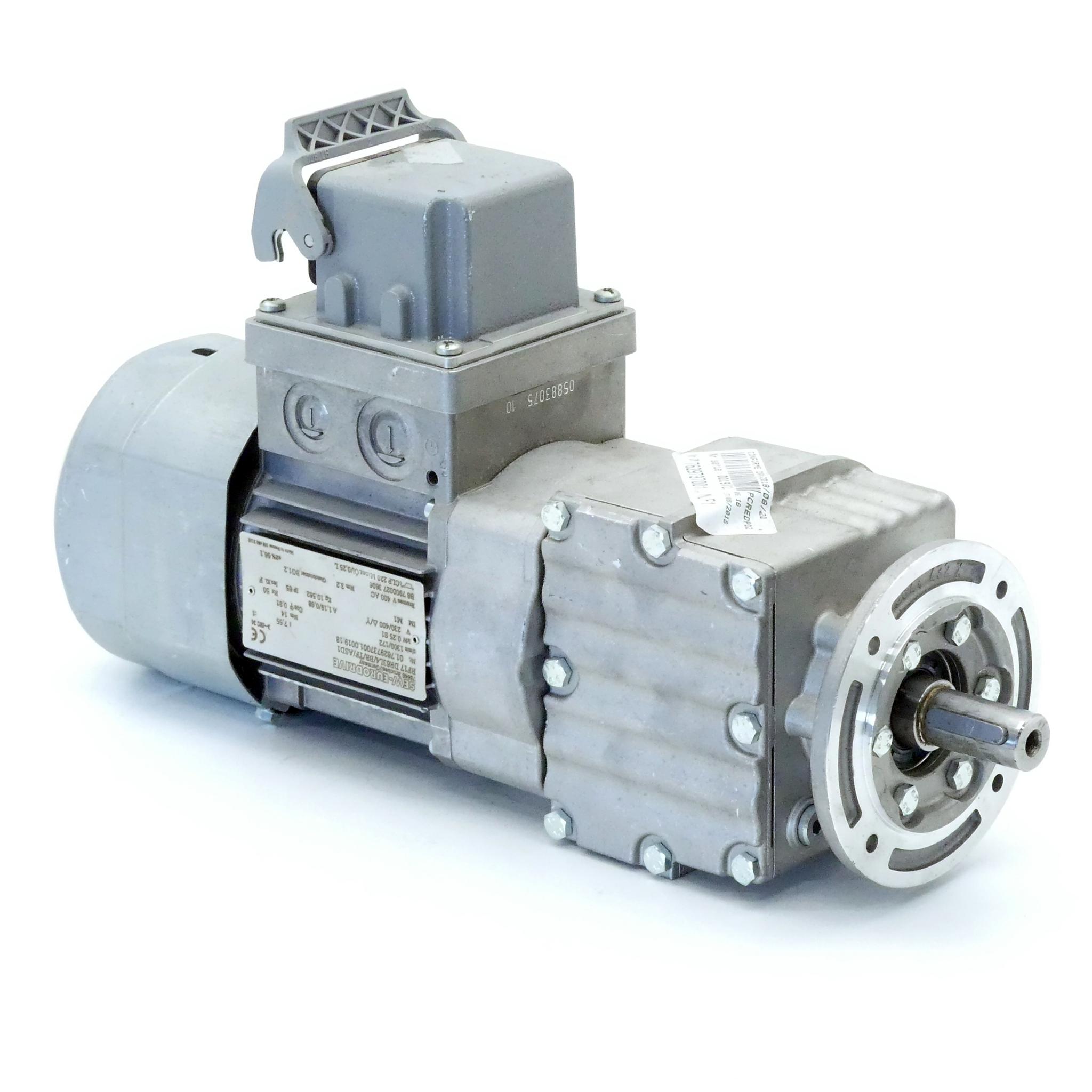 Produktfoto 1 von SEW-EURODRIVE Getriebemotor RF17 DR63L4/BR/TF/ASD1