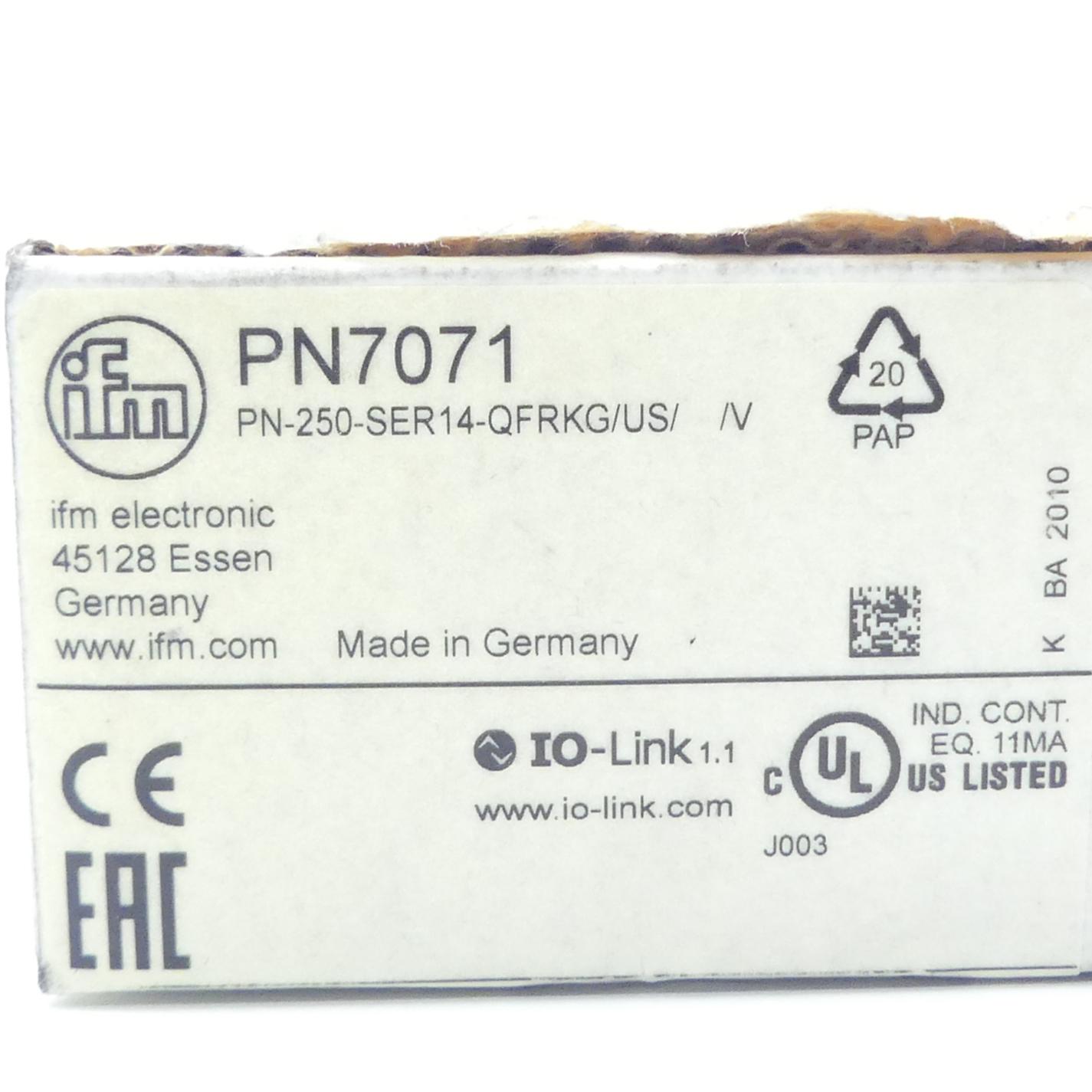 Produktfoto 2 von IFM Drucksensor mit Display PN7071