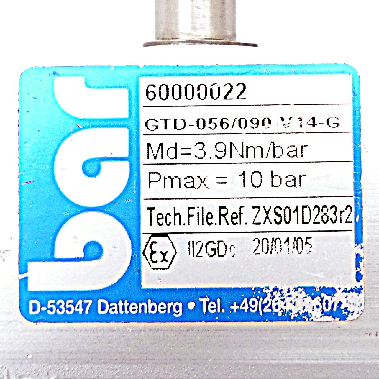 Produktfoto 2 von BAR Pneumatischer Schwenkantrieb GTD-056/090-V14-G