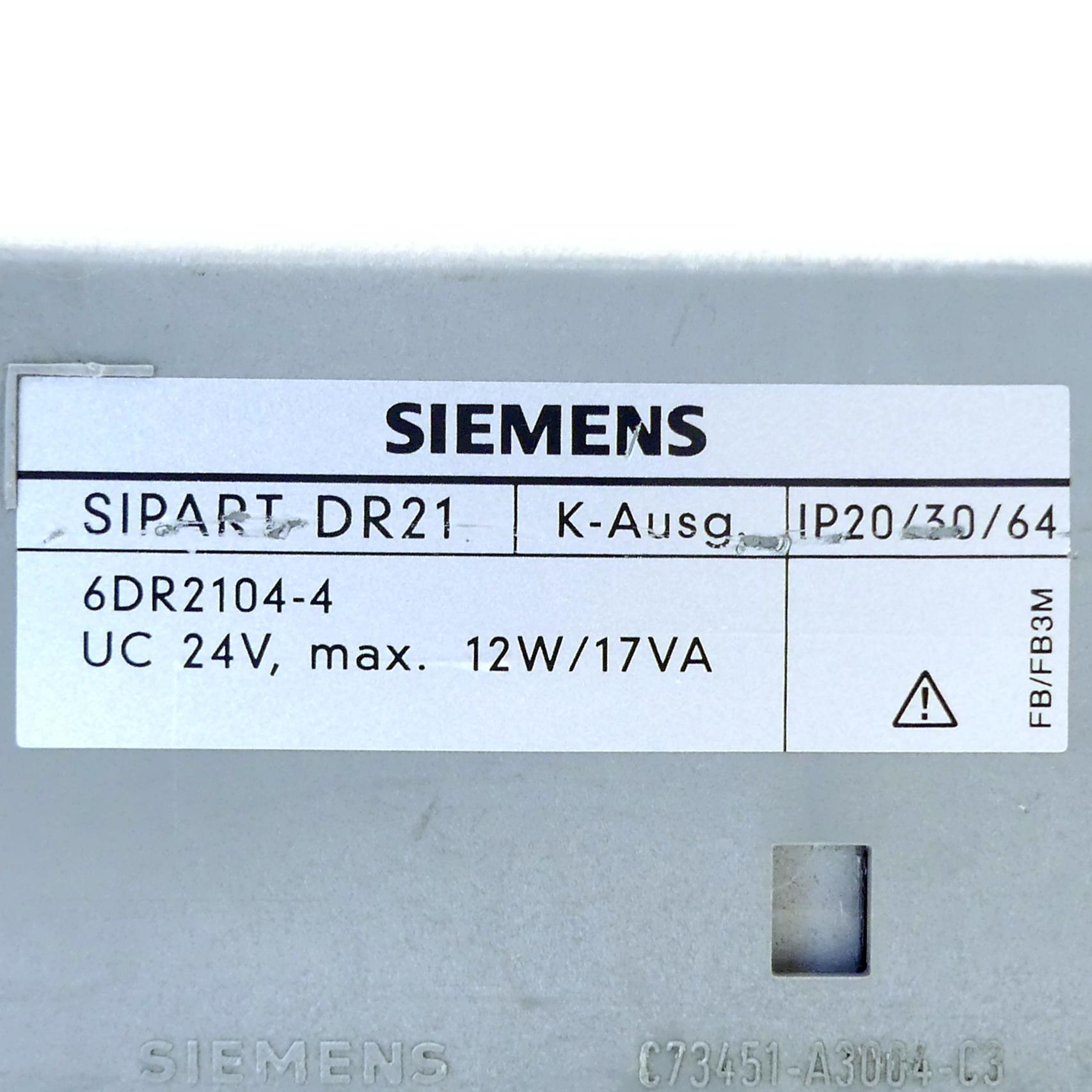 Produktfoto 2 von SIEMENS Prozessregler SPIRAT DR21