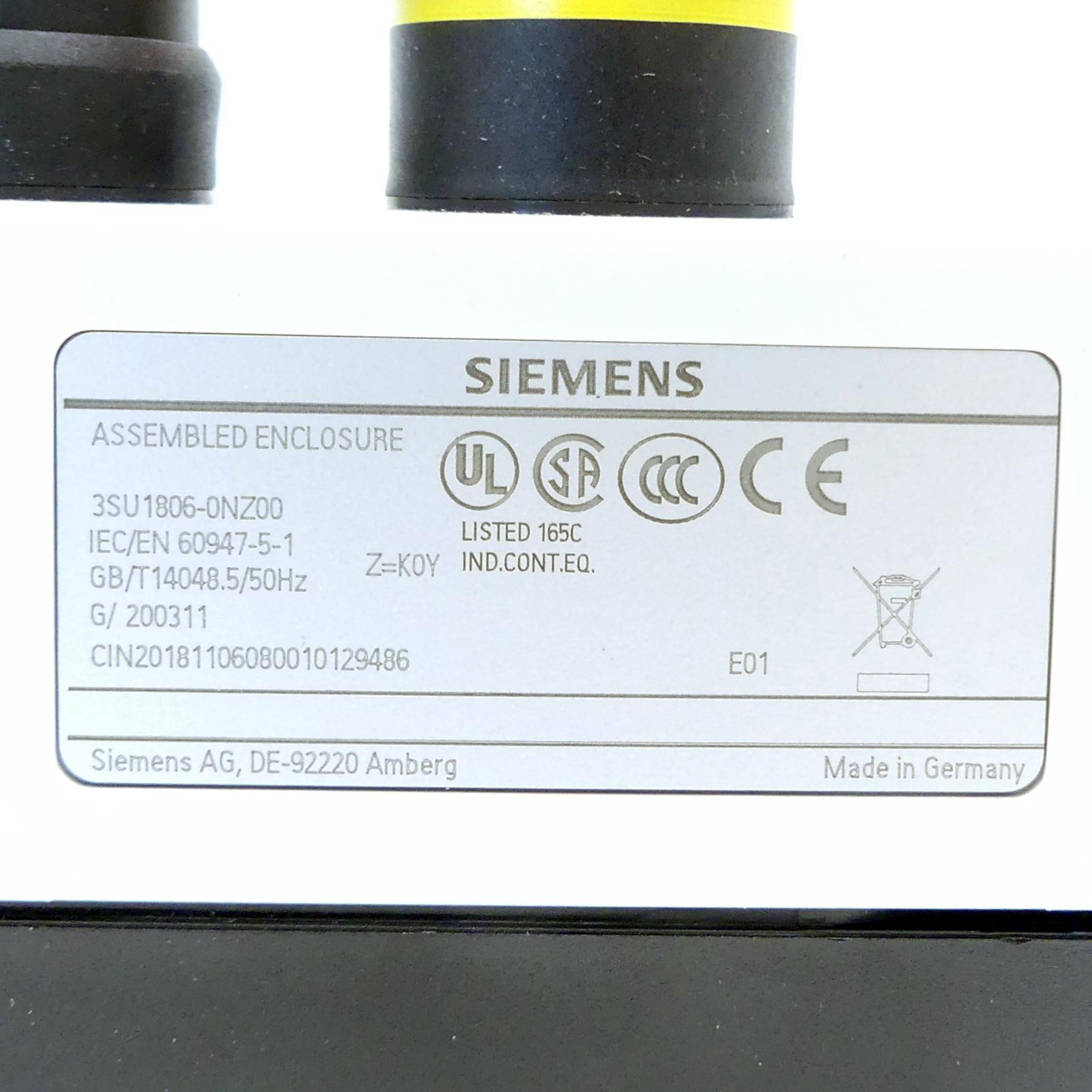 Produktfoto 2 von SIEMENS Gehäuse mit NOT-HALT