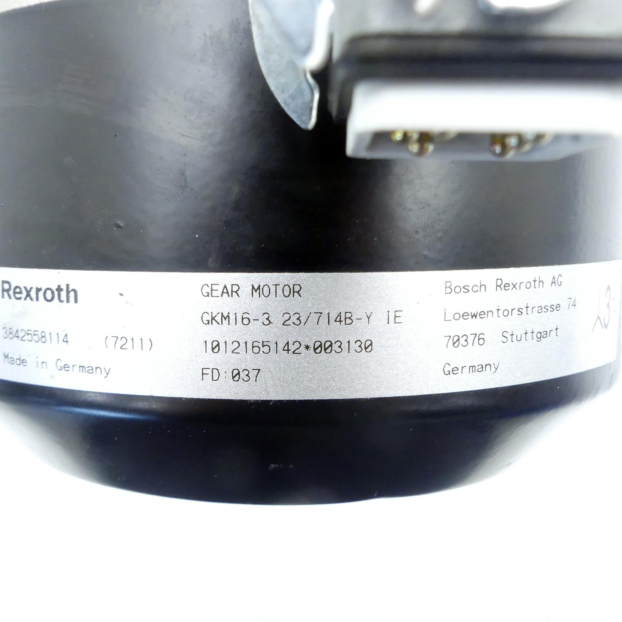 Produktfoto 2 von REXROTH Getriebemotor GKM16-3 23/714B-Y IE